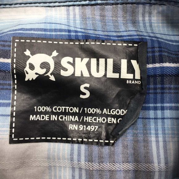 Skully Western Pearl‎ Snap Shirt - Picture 4 of 4